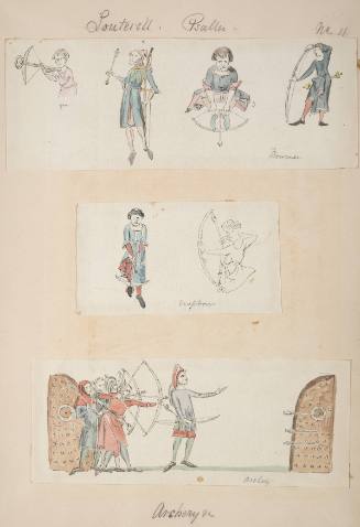 Bowmen Crossbow, Archery - Louterell Psalter No. 11