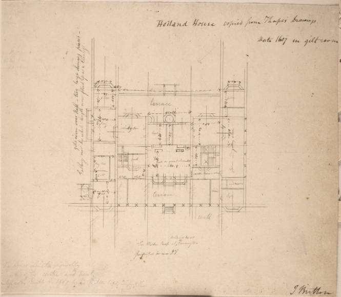 Holland House, Kensington (1607) Plan