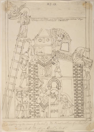 God Destroying the Tower of Babel - The Construction of a Building