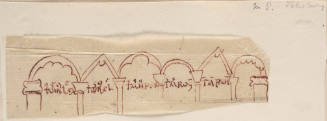 Manuscrpt Salisbury:  Copy of an Arch Illustration