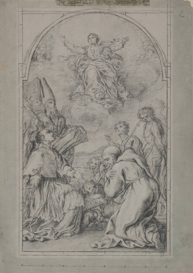 The Assumption of the Virgin, A Bishop and Saints