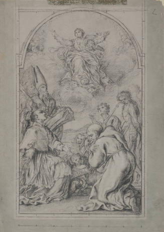 The Assumption of the Virgin, A Bishop and Saints