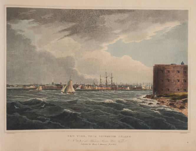 New York, From Govenors Island, No. 20 of the Hudson River Port Folio