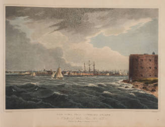 New York, From Govenors Island, No. 20 of the Hudson River Port Folio