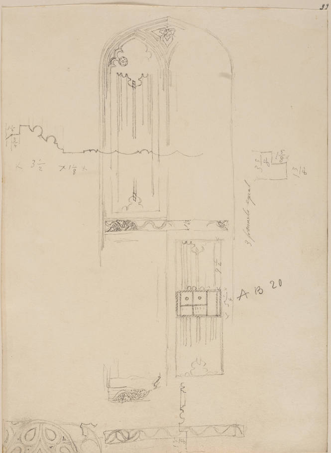 Door to side chapel,  King's College Chapel