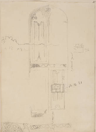 Door to side chapel,  King's College Chapel