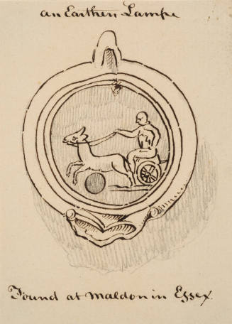 An Earthen Lamp - found at Maldon in Essex