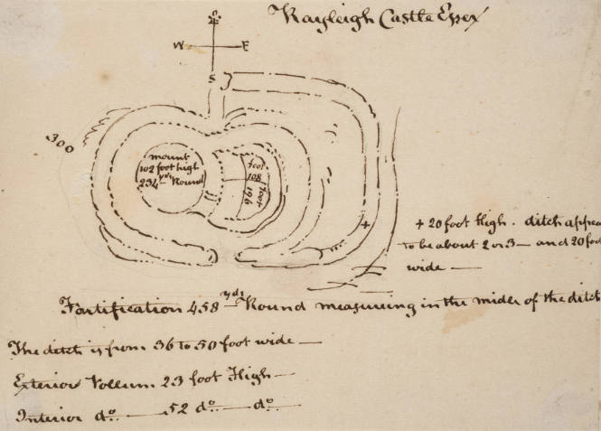 Wall Environs - Rayleigh Castle, Essex