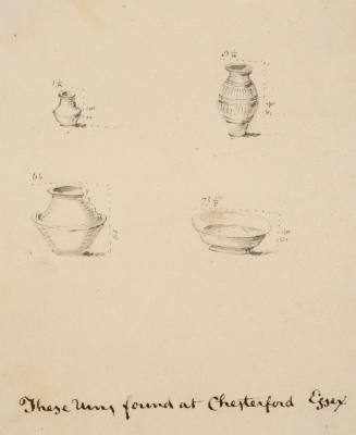 Urns found at Chesterford, Essex