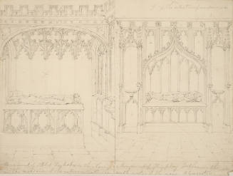Monument of the Abbot Seabroke and Monument of Humphrey Botham, Gloucester