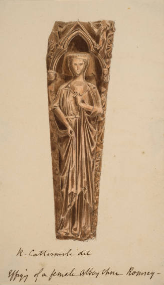 Effigy of a female-Abbey Church, Romsey