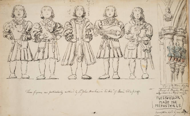 Five Minstrels - Figures in St. Mary's Church, Beverly