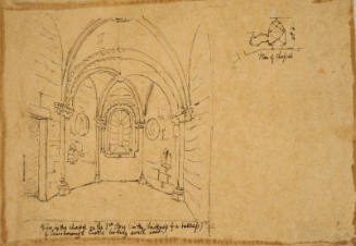 Chapel and plan of Conisborough Castle, near Doncaster