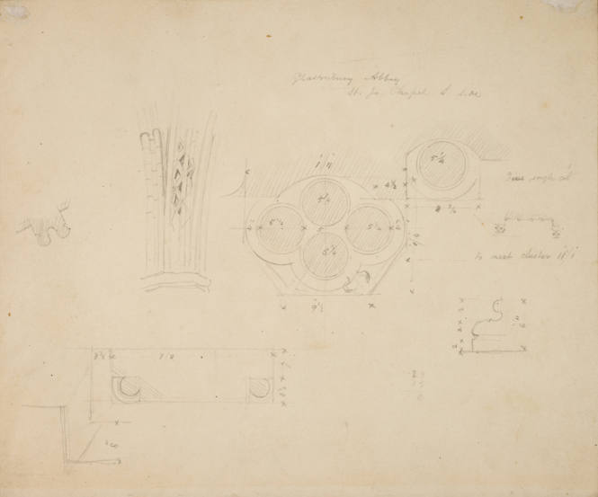 Plan of part of Glastonbury Abbey