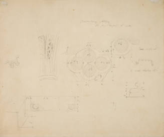 Plan of part of Glastonbury Abbey