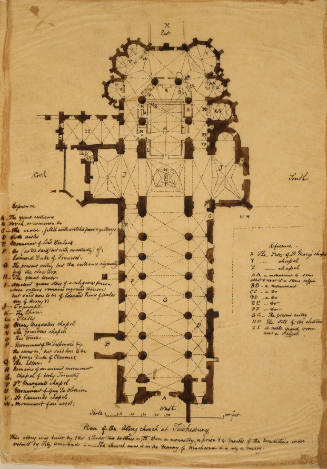 Plan of the Abbey Church at Tewkesbury