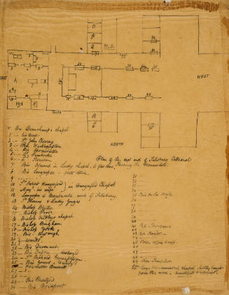 Plan of the East end of Salisbury Cathedral