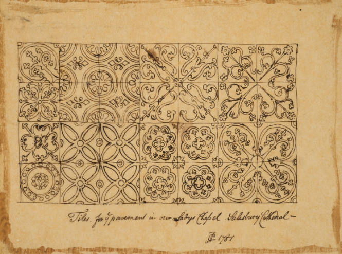 Tiles for our Lady's Chapel, Salisbury Cathedral