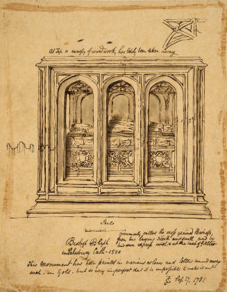 Monument of Bishop Blyth in Salisbury Cathedral 1500