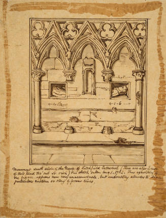 Monument, south aisle of the nave, Litchfield Cathedral