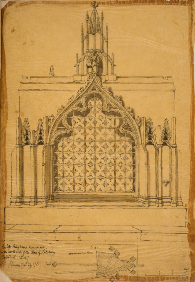 Bishop Bingham's monument, Salisbury Cathedral, 1247
