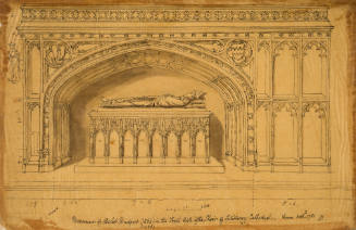 Monument of Bishop Bridport, (1263) in Salisbury Cathedral (1450)