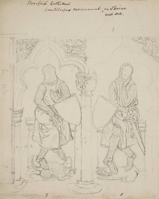 Two Figures from the Cantilupes Monument, Hereford Cathedral