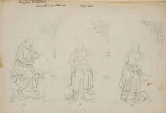 Three figures from the Cantilupes Shrine, Hereford Cathedral