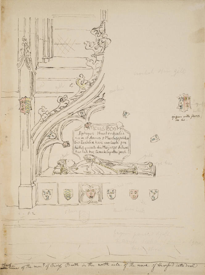 Monument of Bishop Booth at Hereford Cathedral