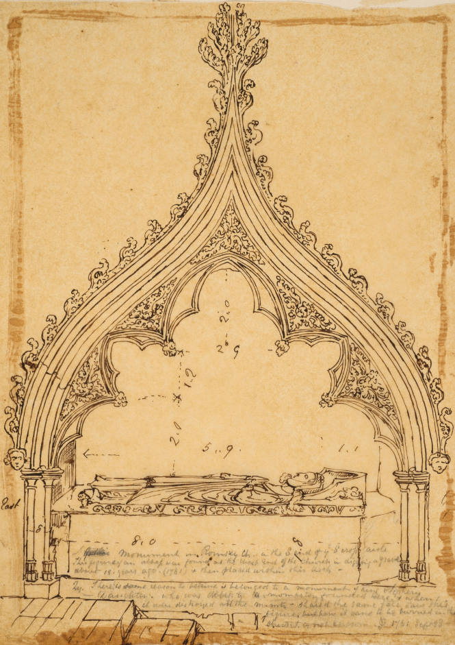 Monument in Romsey Church