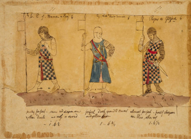Figures from the tomb of the Earl of Lancaster in Westminster Cathedral