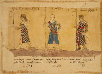 Figures from the tomb of the Earl of Lancaster in Westminster Cathedral