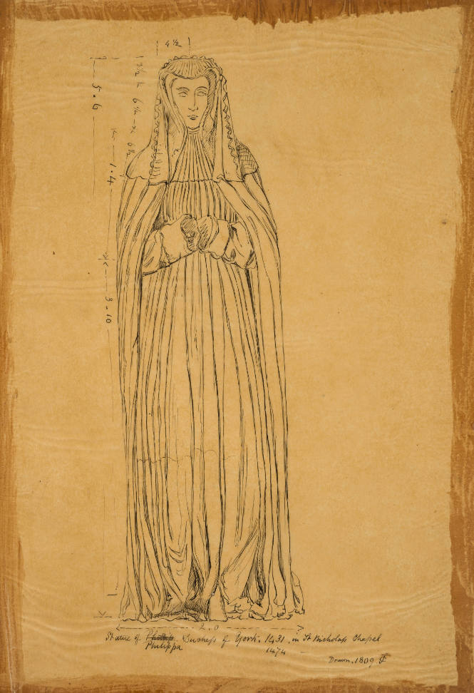 Statue of Philippa, Duchess of York 1431, 11474 in St. Nicholas' Chapel
