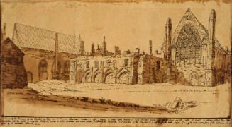 View of the Palace of Bishop of Ely in Holborn, London
