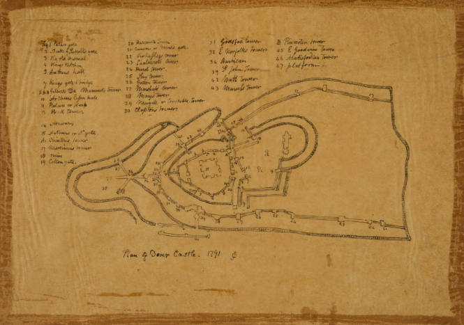 Plan of Dover Castle