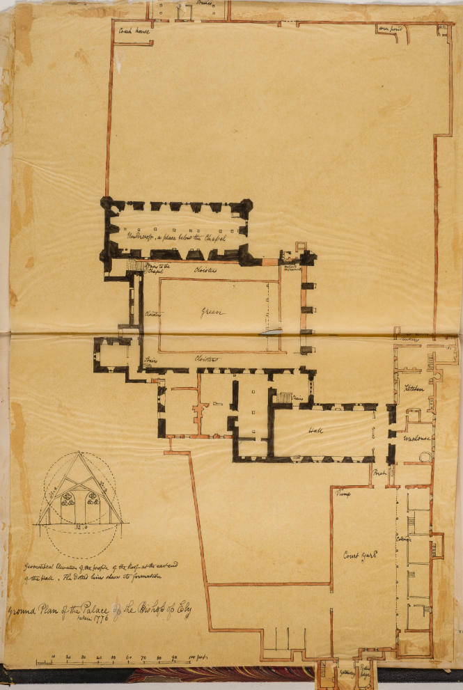 Groung Plan of the Palace of the Bishop of Ely