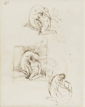 A Sheet of Figure Studies (double sided)