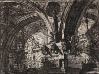 Carceri: Plate XV: The Pier with a Lamp