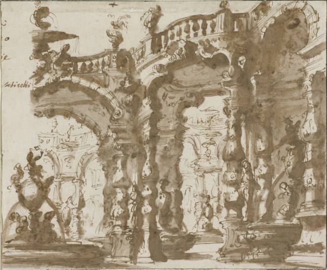 Project for a Courtyard with Colonnades