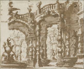 Project for a Courtyard with Colonnades