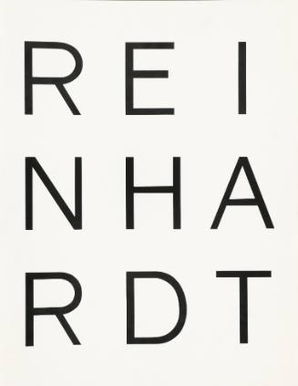 10 Screenprints by Ad Reinhardt: Cover and Title Page