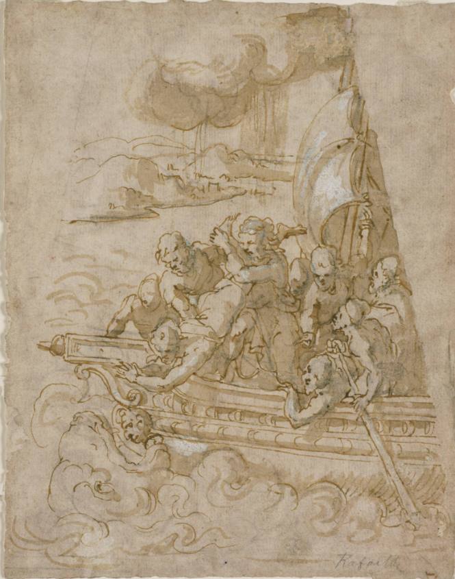 Jonah Cast Over the Side of the Ship
