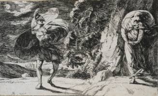 Fingal Discovers Conban-Carglas from The Ossianic Cycle at Penicuik