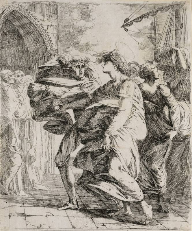 The Arrival of St Margaret, Queen of Malcolm, in Scotland