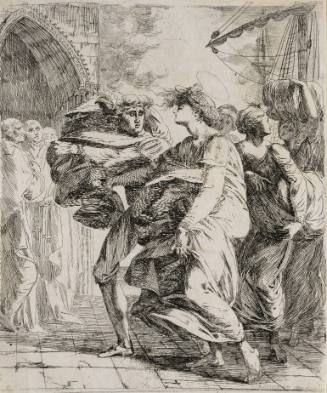 The Arrival of St Margaret, Queen of Malcolm, in Scotland