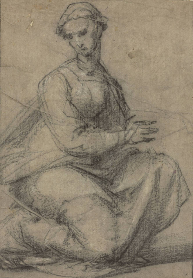 A Woman Kneeling in Prayer