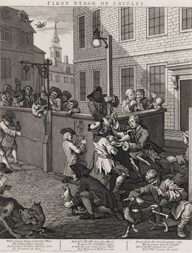 The First Stage of Cruelty, from the series The Four Stages of Cruelty, 1750-51