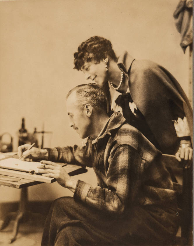 Konrad Cramer and his wife (Woodstock & New Hope Album)