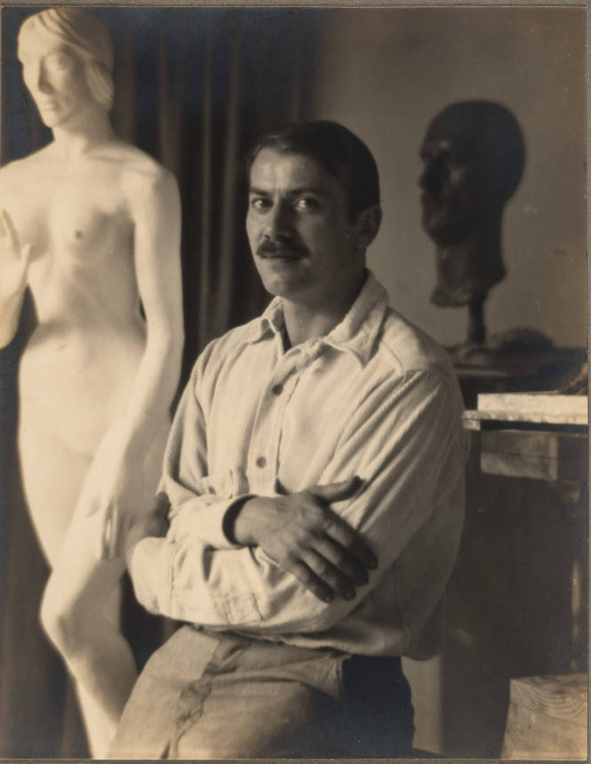 Paul Fiene with Sculpture (Woodstock & New Hope Album)