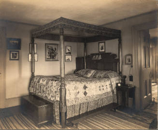 Bedroom Interior: Four-poster Bed (Connecticut Album)